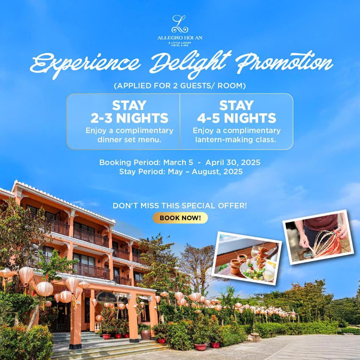 Allegro Hoi An . A Little Luxury Hotel & Spa Kültér fotó A promotional banner for a resort